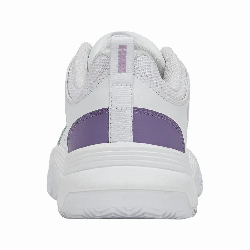 Zapatillas Kswiss Court Express 2 Clay Blanco Lavanda Mujer