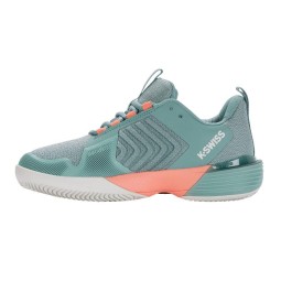 Kswiss Ultrashot 3 White Turquoise Sneakers