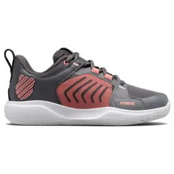 Kswiss Ultrashot Team Gray Pink Women''''s Sneakers