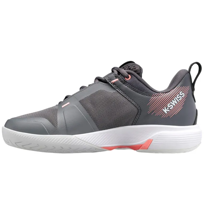 Kswiss Ultrashot Team Gray Pink Women''''s Sneakers