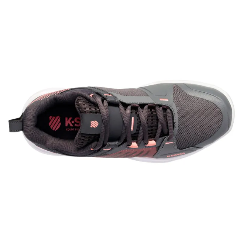 Kswiss Ultrashot Team Gray Pink Women''''s Sneakers