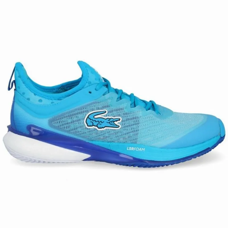 Zapatillas de Padel Lacoste AG-LT23 Lite 123 Clay Azul Celeste Royal Mujer
