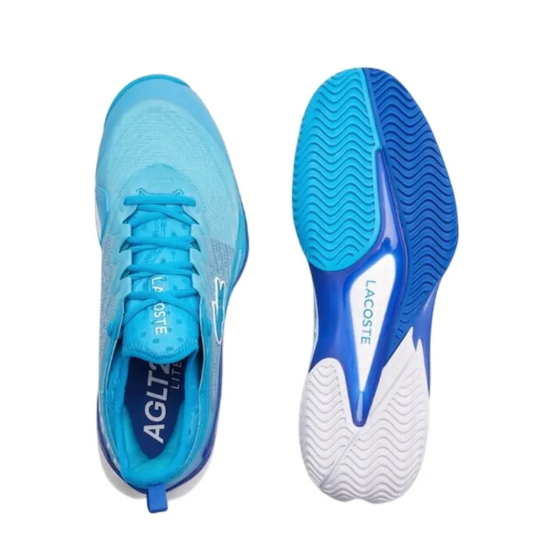 Zapatillas de Padel Lacoste AG-LT23 Lite 123 Clay Azul Celeste Royal Mujer