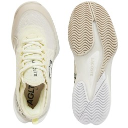 Lacoste AG-LT23 Lite Clay White Yellow Women''s Sneakers