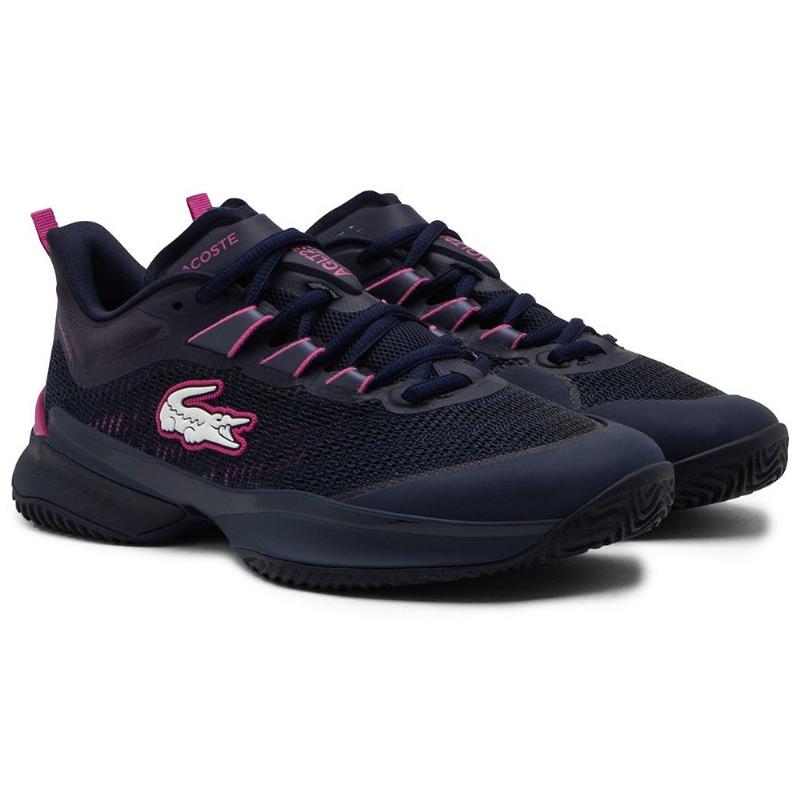 Lacoste AG-LT23 Ultra 125 Navy Blue Pink Women''s Sneakers