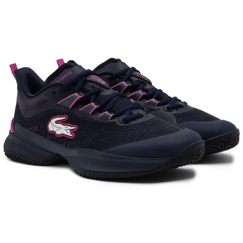 Lacoste AG-LT23 Ultra 125 Navy Blue Pink Women's Sneakers