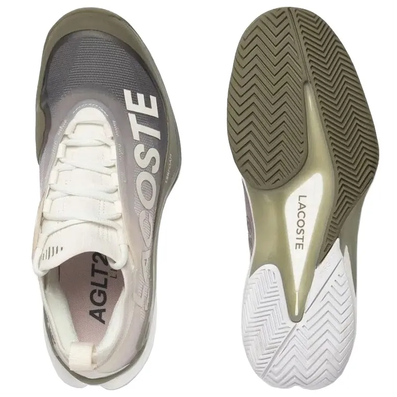 Lacoste AG-LT25 Lite White Khaki Women's Sneakers