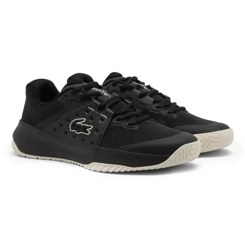 Zapatillas de Padel Lacoste Power Serve Negro Blanco Mujer