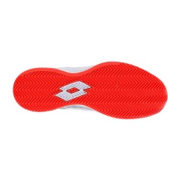 Baskets Lotto Mirage 200 Blanc Rouge Coquelicot Gris