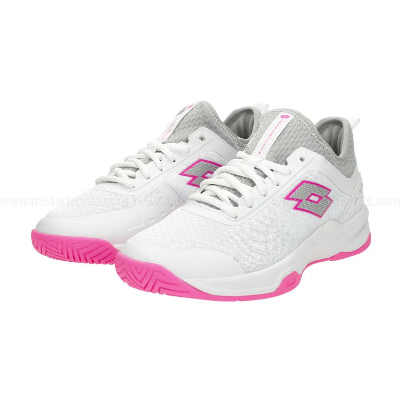 Zapatillas Lotto Mirage 500 II Blanco Metal Fucsia Mujer - Barata Oferta Outlet