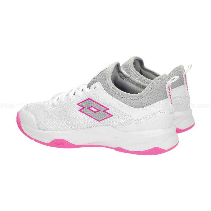 Zapatillas Lotto Mirage 500 II Blanco Metal Fucsia Mujer - Barata Oferta Outlet