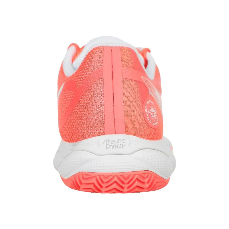 Zapatillas Mizuno Wave Enforce Court Clay Coral Blanco Mujer