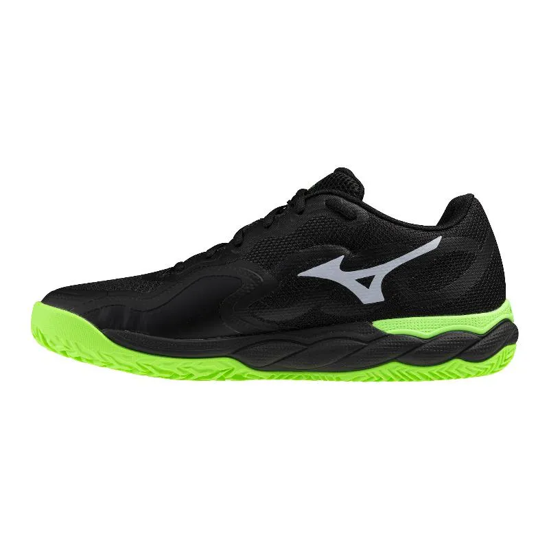 Mizuno Wave Enforce Court Padel Black Green Sneakers