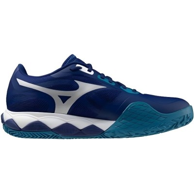 Mizuno Wave Enforce Tour 2 Clay Blue White Sneakers