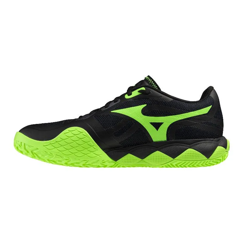 Mizuno Wave Enforce Tour 2 Padel Black Green Sneakers