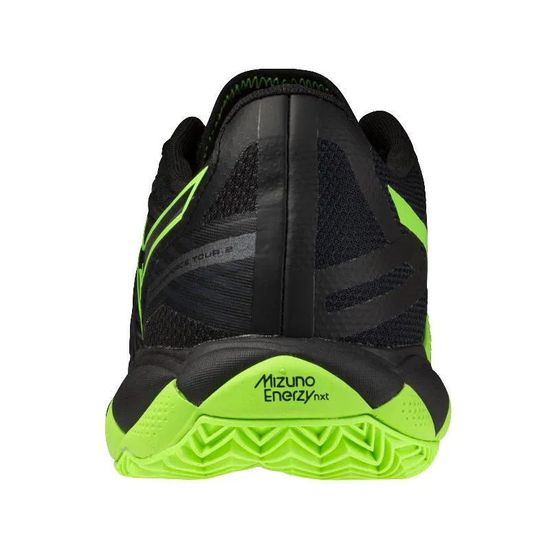 Mizuno Wave Enforce Tour 2 Padel Black Green Sneakers