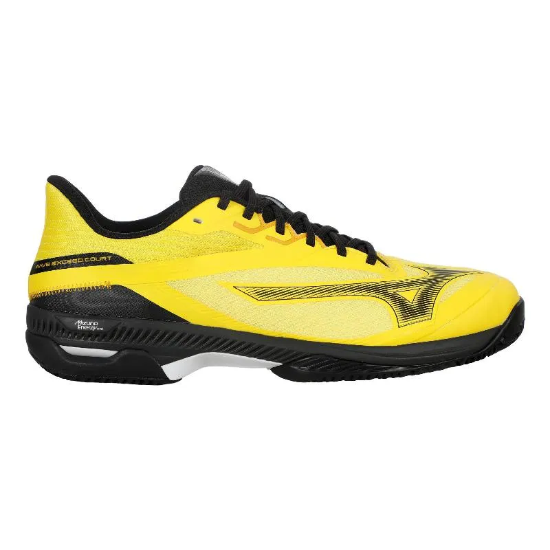 Mizuno Wave Exceed Court Padel Yellow Black Sneakers