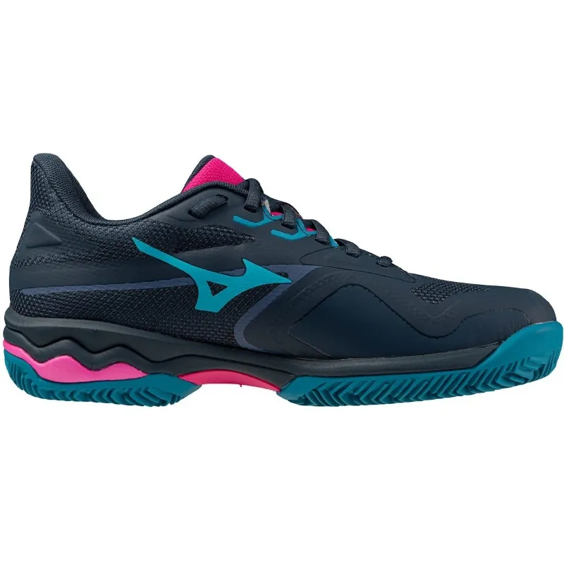 Mizuno Wave Exceed Light 2 Padel Navy Blue Fuchsia Women's Sneakers