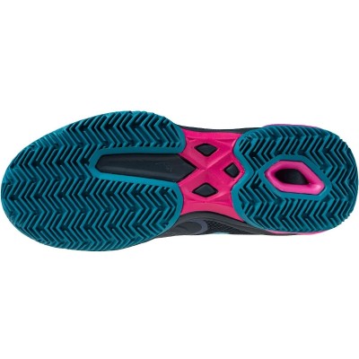 Mizuno Wave Exceed Light 2 Padel Navy Blue Fuchsia Women''s Sneakers