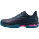 Mizuno Wave Exceed Light 2 Padel Marineblau Fuchsia Damen Sneakers
