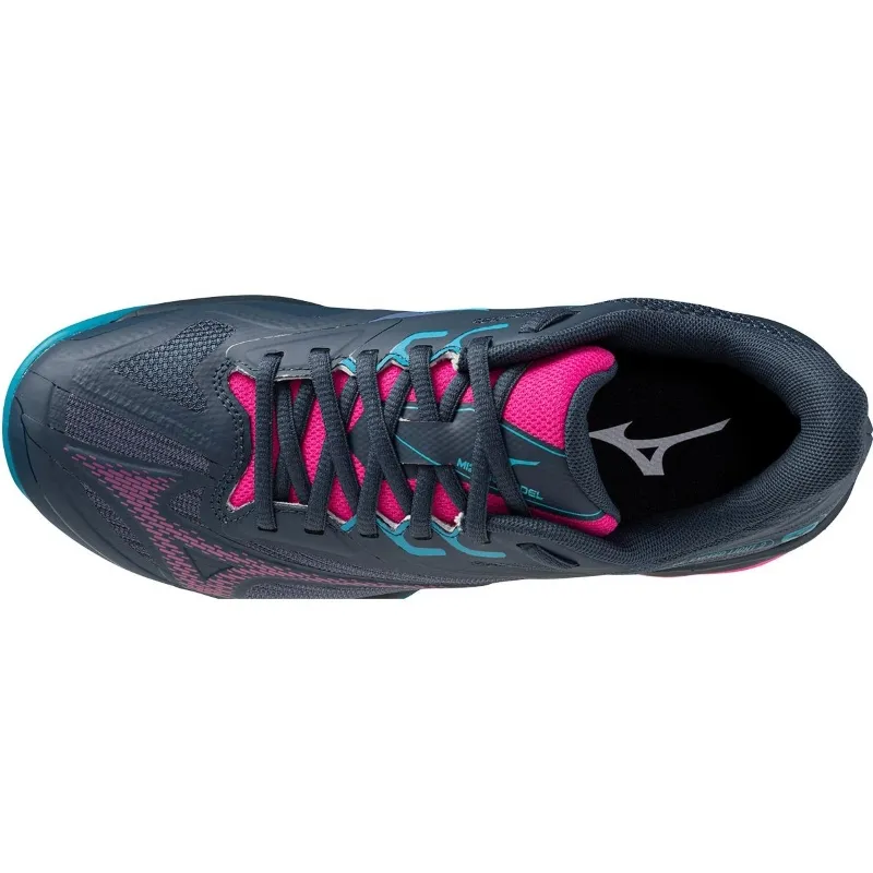 Zapatillas Mizuno Wave Exceed Light 2 Padel Azul Marino Fucsia Mujer