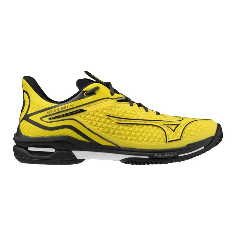 Mizuno Wave Exceed Tour 6 Padel Yellow Black Sneakers