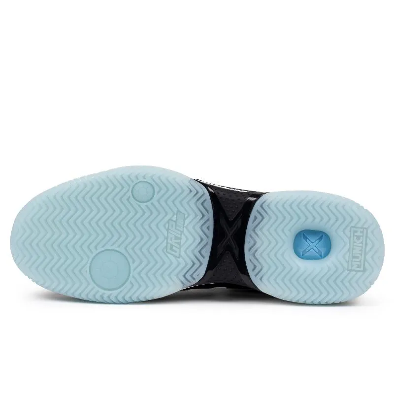 Munich Atomik 51 Black Sky Blue Sneakers