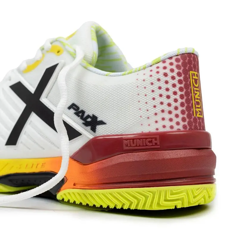 Munich Padx 57 White Red Yellow Sneakers