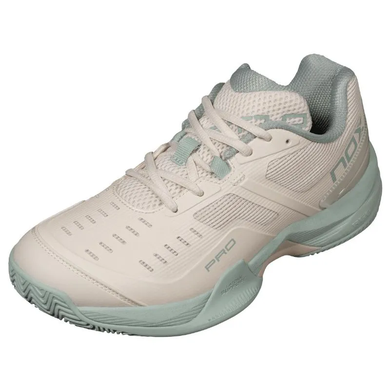 Nox AT10 Pro White Cream Green Women''s Sneakers
