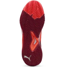 Puma Nova Court Red Bordeaux White Sneakers