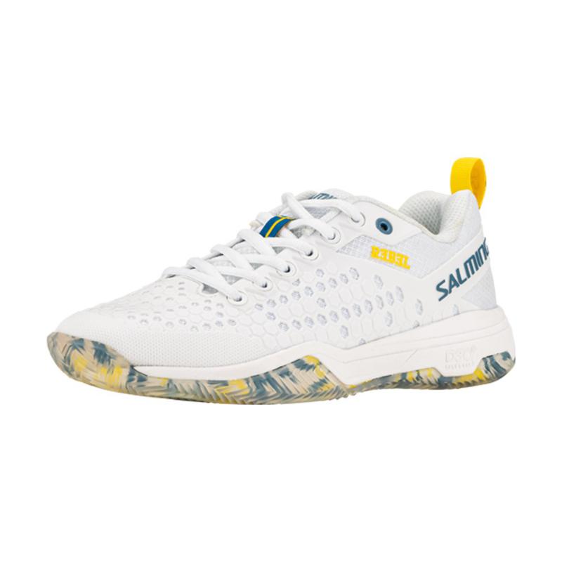 Zapatillas Salming Rebel Blanco Azul Amarillo - Barata Oferta Outlet