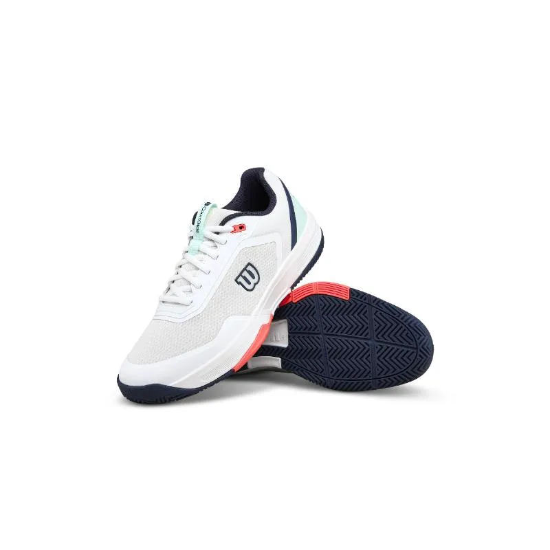 Wilson Courtglide White Navy Blue Sneakers