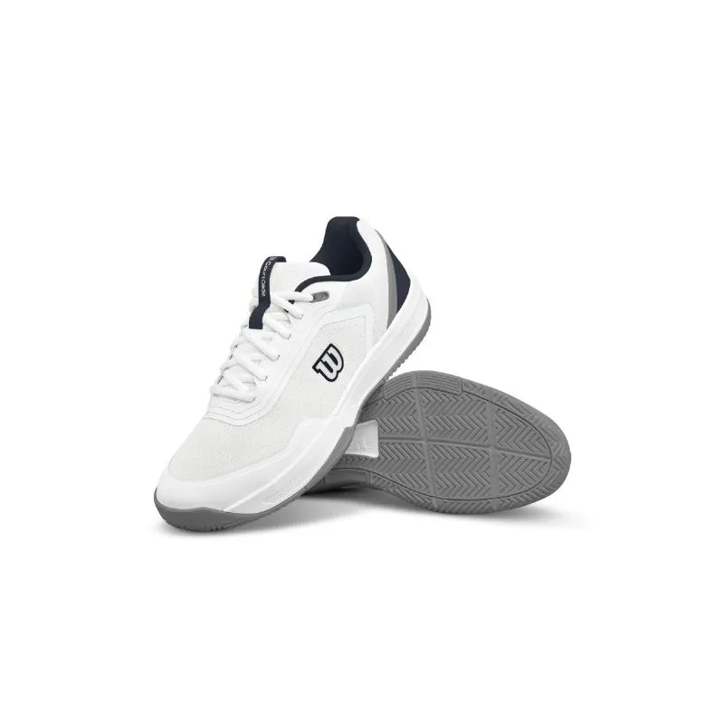 Wilson Courtglide White Navy Blue Gray Sneakers