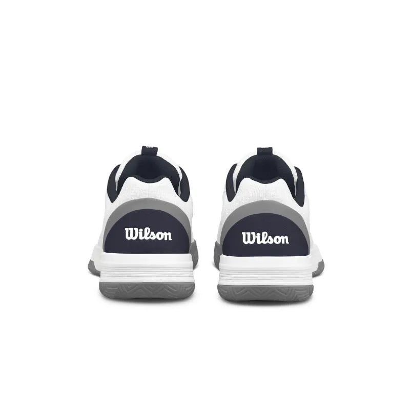 Wilson Courtglide White Navy Blue Gray Sneakers