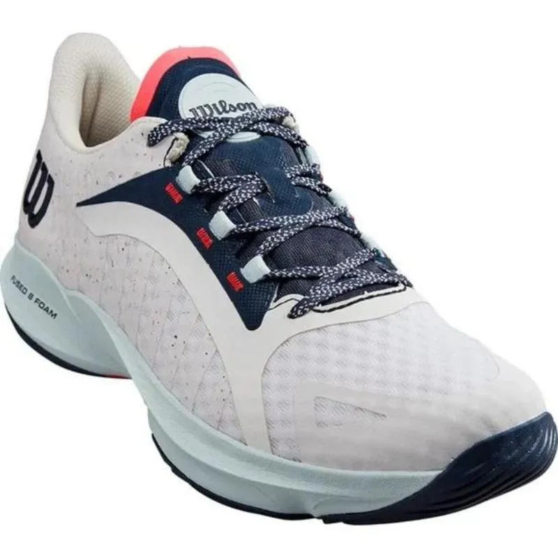 Wilson Hurakn Pro White Women's Blue Sneakers
