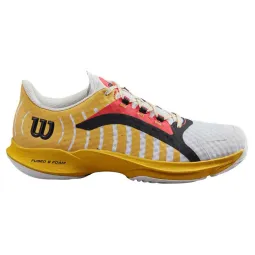 Wilson Hurakn Pro White Coral Gold Sneakers