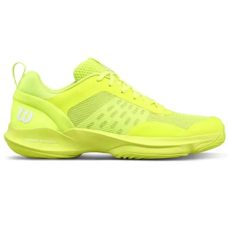 Wilson Hurakn Pro V2 Fluorescent Yellow White Women's Sneakers