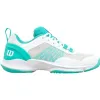 Wilson Hurakn Pro V2 White Turquoise Women's Sneakers