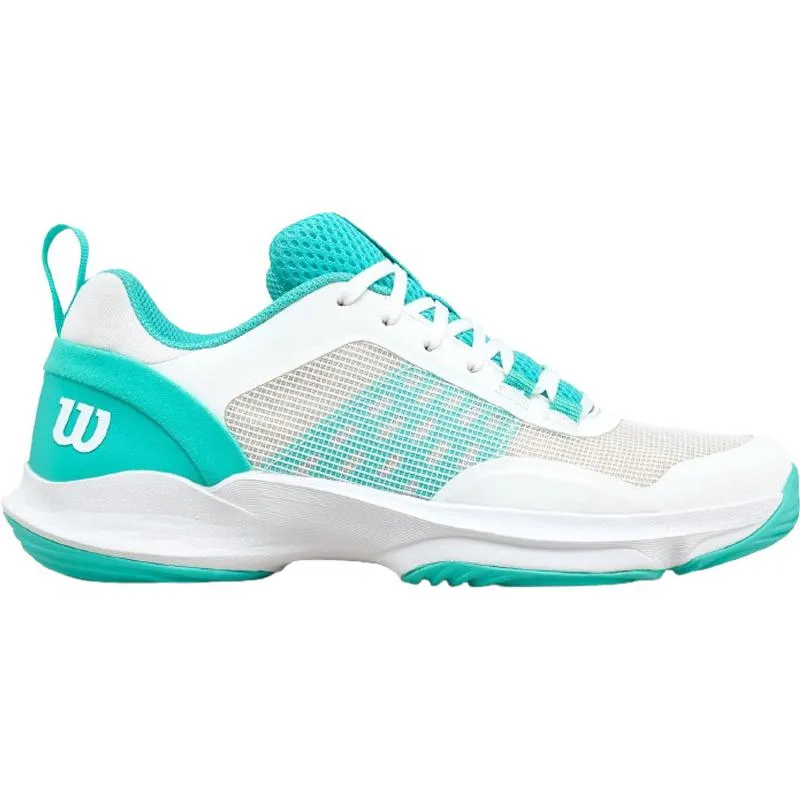 Wilson Hurakn Pro V2 White Turquoise Women's Sneakers