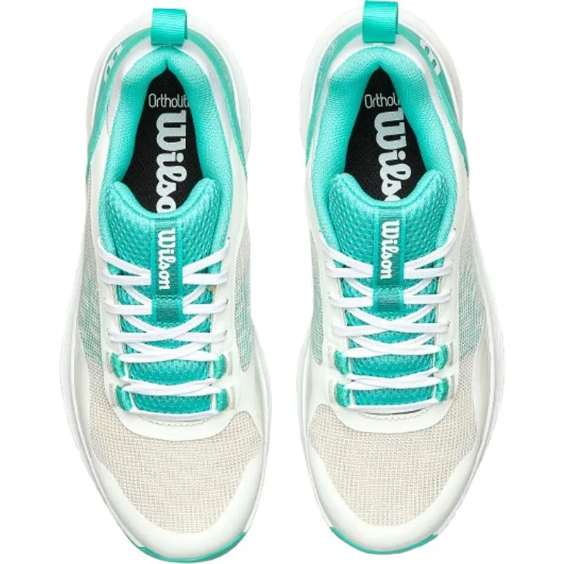 Wilson Hurakn Pro V2 White Turquoise Women's Sneakers