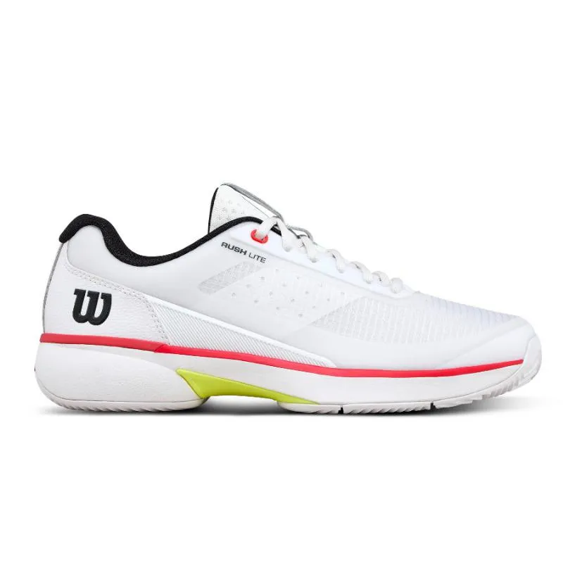 Wilson Rush Lite 5 Clay White Black Sneakers