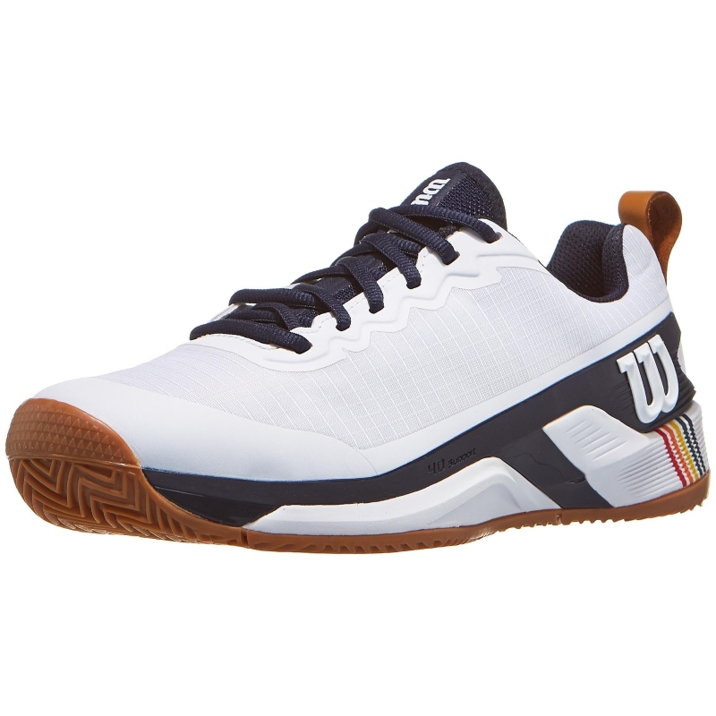 Wilson Rush Pro 4.5 Clay White Navy Blue Sneakers