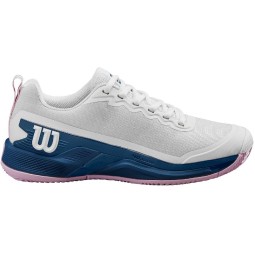 Wilson Rush Pro 4.5 Clay White Blue Women''s Sneakers