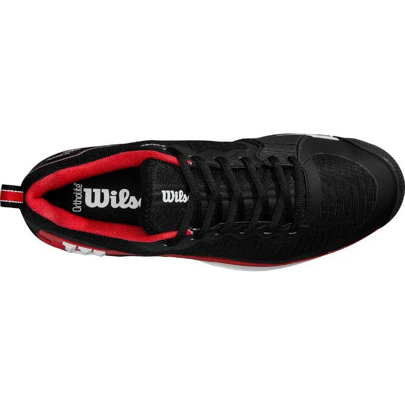 Wilson Rush Pro 4.5 Clay Black Red White Sneakers