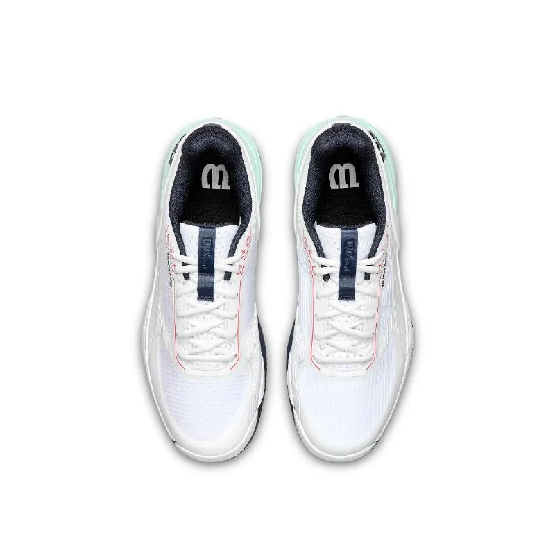 Wilson Rush Pro 5 Clay White Aquamarine Sneakers