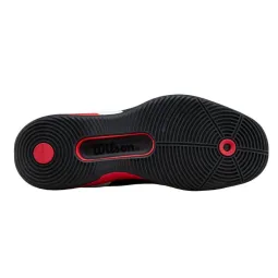 Wilson Rush Pro 5 Padel Black Red Sneakers
