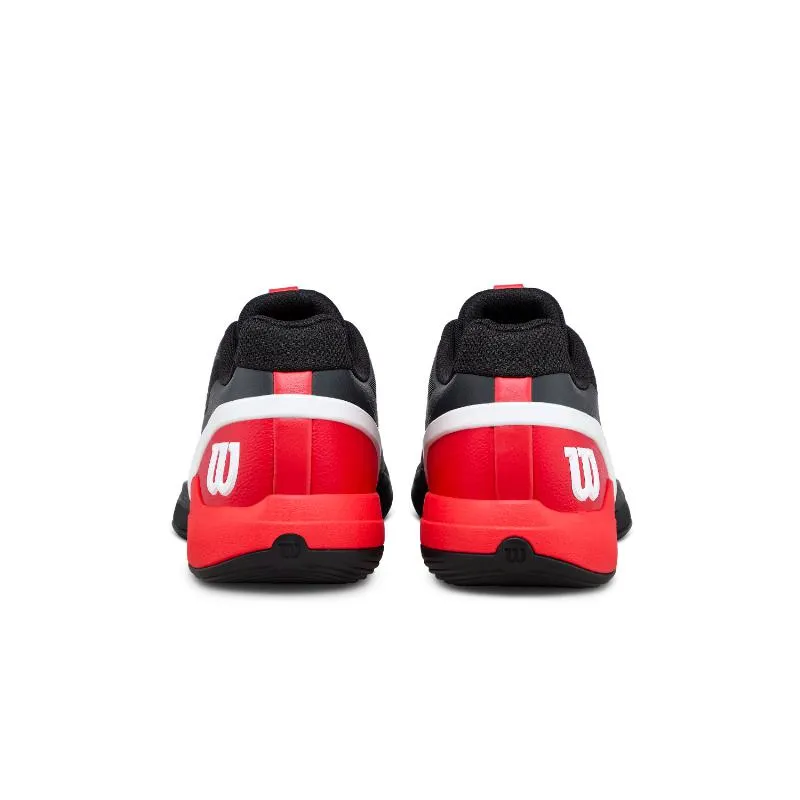 Wilson Rush Pro 5 Padel Black Red Sneakers