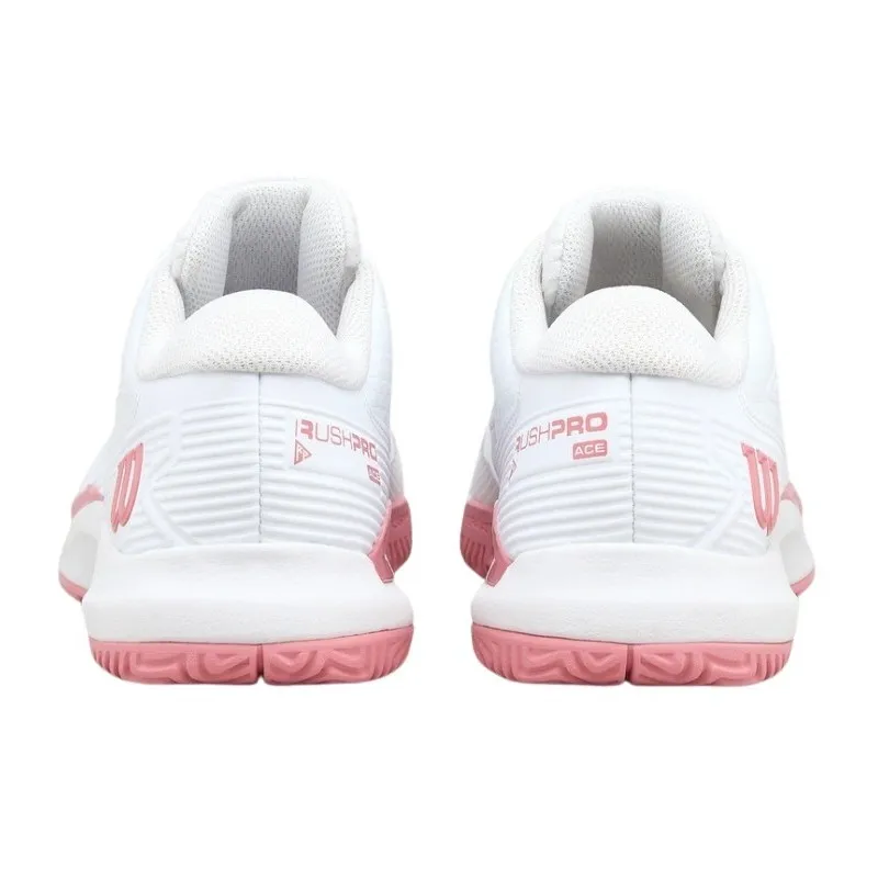 Wilson Rush Pro Ace White Pink Junior Sneakers