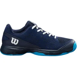 Wilson Rush Pro L Navy Blue White Junior Sneakers