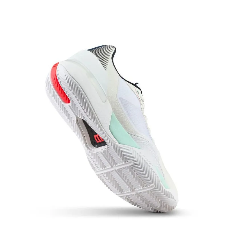 Wilson Rush Tour 5 Clay White Aqua Coral Sneakers